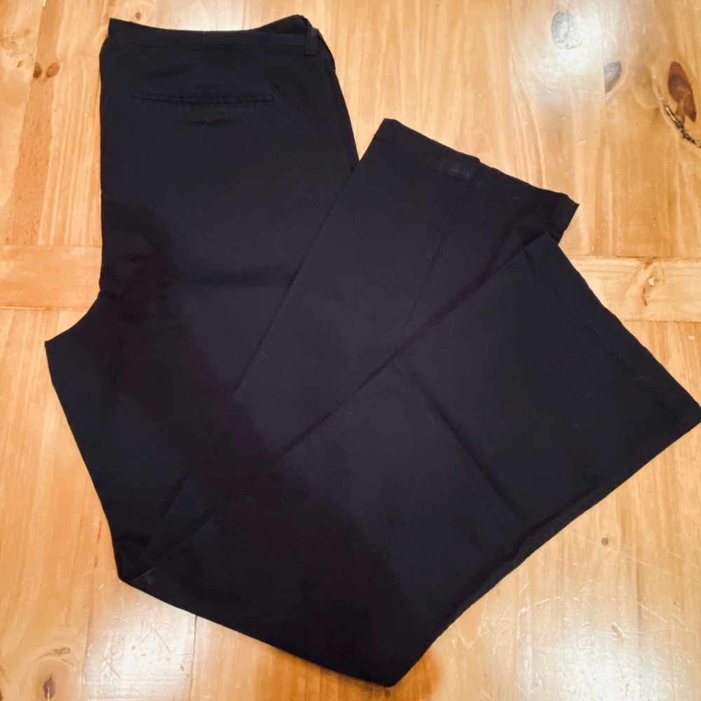 OLD NAVY - Black, Flat Front, Bootcut Pants - 16
